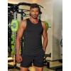 imageCOOFANDY Mens Workout Tank Tops Quick Dry Muscle T Shirts Sleeveless Bodybuilding Fitness Gym TanksBlackLight Grey