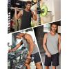 imageCOOFANDY Mens Workout Tank Tops Quick Dry Muscle T Shirts Sleeveless Bodybuilding Fitness Gym TanksBlackLight Grey