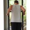 imageCOOFANDY Mens Workout Tank Tops Quick Dry Muscle T Shirts Sleeveless Bodybuilding Fitness Gym TanksBlackLight Grey