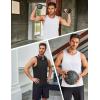 imageCOOFANDY Mens Workout Tank Tops Quick Dry Muscle T Shirts Sleeveless Bodybuilding Fitness Gym TanksBlackWhite