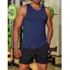 imageCOOFANDY Mens Workout Tank Tops Quick Dry Muscle T Shirts Sleeveless Bodybuilding Fitness Gym TanksNavyBlue