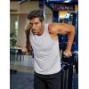 imageCOOFANDY Mens Workout Tank Tops Quick Dry Muscle T Shirts Sleeveless Bodybuilding Fitness Gym TanksWhiteLight Blue