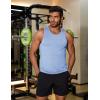 imageCOOFANDY Mens Workout Tank Tops Quick Dry Muscle T Shirts Sleeveless Bodybuilding Fitness Gym TanksWhiteLight Blue