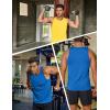 imageCOOFANDY Mens Workout Tank Tops Quick Dry Muscle T Shirts Sleeveless Bodybuilding Fitness Gym TanksYellowBlue