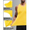 imageCOOFANDY Mens Workout Tank Tops Quick Dry Muscle T Shirts Sleeveless Bodybuilding Fitness Gym TanksYellowBlue