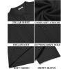 imageCOOFANDY Mens Knit Button Down Shirt Short Sleeve Cuban Guayabera Shirts Casual Textured Polo Summer TopsBlack