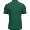 imageCOOFANDY Mens Knit Button Down Shirt Short Sleeve Cuban Guayabera Shirts Casual Textured Polo Summer TopsEver Green