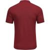 imageCOOFANDY Mens Knit Button Down Shirt Short Sleeve Cuban Guayabera Shirts Casual Textured Polo Summer TopsWine Red