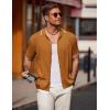 imageCOOFANDY Mens Knit Polo Shirts Button Down Short Sleeve Shirt Summer Casual Beach Vacation TopsLight Brown