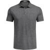 imageCOOFANDY Mens Polo Shirts Short Sleeve Casual Golf Shirt Basic Solid Color Collared TShirt Stylish Summer Polo T ShirtDark Grey