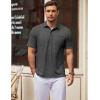 imageCOOFANDY Mens Polo Shirts Short Sleeve Casual Golf Shirt Basic Solid Color Collared TShirt Stylish Summer Polo T ShirtDark Grey