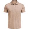 imageCOOFANDY Mens Polo Shirts Short Sleeve Casual Golf Shirt Basic Solid Color Collared TShirt Stylish Summer Polo T ShirtKhaki
