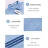 imageCOOFANDY Mens Polo Shirts Short Sleeve Casual Golf Shirt Basic Solid Color Collared TShirt Stylish Summer Polo T ShirtLight Blue