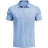 imageCOOFANDY Mens Polo Shirts Short Sleeve Casual Golf Shirt Basic Solid Color Collared TShirt Stylish Summer Polo T ShirtLight Blue