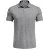 imageCOOFANDY Mens Polo Shirts Short Sleeve Casual Golf Shirt Basic Solid Color Collared TShirt Stylish Summer Polo T ShirtLight Grey
