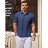 imageCOOFANDY Mens Polo Shirts Short Sleeve Casual Golf Shirt Basic Solid Color Collared TShirt Stylish Summer Polo T ShirtNavy Blue