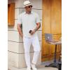 imageCOOFANDY Mens Polo Shirts Short Sleeve Casual Golf Shirt Basic Solid Color Collared TShirt Stylish Summer Polo T ShirtWhite