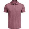 imageCOOFANDY Mens Polo Shirts Short Sleeve Casual Golf Shirt Basic Solid Color Collared TShirt Stylish Summer Polo T ShirtWine Red