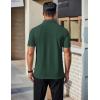 imageCOOFANDY Mens Polo Shirts Short Sleeve Slim Fit Casual Solid Basic Golf Shirt Collared TShirtGreen