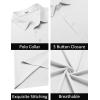 imageCOOFANDY Mens Polo Shirts Short Sleeve Slim Fit Casual Solid Basic Golf Shirt Collared TShirtWhite