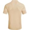 imageCOOFANDY Mens Knit Button Down Shirt Short Sleeve Polo Sweater Summer Casual Shirts Cuban Beach TopsCream
