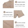 imageCOOFANDY Mens Knit Button Down Shirt Short Sleeve Polo Sweater Summer Casual Shirts Cuban Beach TopsKhaki