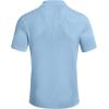 imageCOOFANDY Mens Knit Button Down Shirt Short Sleeve Polo Sweater Summer Casual Shirts Cuban Beach TopsLight Blue