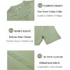 imageCOOFANDY Mens Knit Button Down Shirt Short Sleeve Polo Sweater Summer Casual Shirts Cuban Beach TopsLight Green