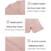 imageCOOFANDY Mens Knit Button Down Shirt Short Sleeve Polo Sweater Summer Casual Shirts Cuban Beach TopsPink