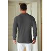 imageCOOFANDY Mens Knit Polo Shirts Long Sleeve Sweater Casual Waffle Textured Collared Polo SweaterDark Grey