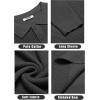 imageCOOFANDY Mens Knit Polo Shirts Long Sleeve Sweater Casual Waffle Textured Collared Polo SweaterDark Grey