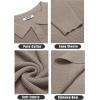 imageCOOFANDY Mens Knit Polo Shirts Long Sleeve Sweater Casual Waffle Textured Collared Polo SweaterGray Camel