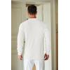 imageCOOFANDY Mens Knit Polo Shirts Long Sleeve Sweater Casual Waffle Textured Collared Polo SweaterWhite