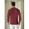 imageCOOFANDY Mens Knit Polo Shirts Long Sleeve Sweater Casual Waffle Textured Collared Polo SweaterWine Red