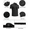 imageCOOFANDY Mens Polo Shirts Short Sleeve Pique Jersey Golf Shirt Casual Summer Collared TShirtsAblack