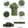 imageCOOFANDY Mens Polo Shirts Short Sleeve Pique Jersey Golf Shirt Casual Summer Collared TShirtsArmy Green
