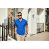 imageCOOFANDY Mens Polo Shirts Short Sleeve Pique Jersey Golf Shirt Casual Summer Collared TShirtsBlue