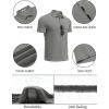 imageCOOFANDY Mens Polo Shirts Short Sleeve Pique Jersey Golf Shirt Casual Summer Collared TShirtsDark Grey