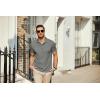 imageCOOFANDY Mens Polo Shirts Short Sleeve Pique Jersey Golf Shirt Casual Summer Collared TShirtsDark Grey