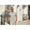 imageCOOFANDY Mens Polo Shirts Short Sleeve Pique Jersey Golf Shirt Casual Summer Collared TShirtsLight Grey