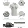 imageCOOFANDY Mens Polo Shirts Short Sleeve Pique Jersey Golf Shirt Casual Summer Collared TShirtsLight Grey