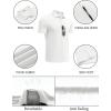 imageCOOFANDY Mens Polo Shirts Short Sleeve Pique Jersey Golf Shirt Casual Summer Collared TShirtsWhite