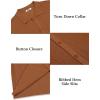 imageCOOFANDY Mens Short Sleeve Knit Shirts Casual Button Down Polo Shirt Fashion Summer Beach TopsBrown
