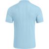 imageCOOFANDY Mens Short Sleeve Knit Shirts Casual Button Down Polo Shirt Fashion Summer Beach TopsLight Blue