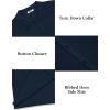 imageCOOFANDY Mens Short Sleeve Knit Shirts Casual Button Down Polo Shirt Fashion Summer Beach TopsNavy Blue