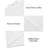 imageCOOFANDY Mens Short Sleeve Knit Shirts Casual Button Down Polo Shirt Fashion Summer Beach TopsWhite