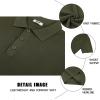 imageCOOFANDY Mens Slim Fit Knit Polo Shirts Business Lightweight Polo Sweater Casual Summer Ribbed Textured Collared T ShirtArmy Green