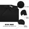 imageCOOFANDY Mens Slim Fit Knit Polo Shirts Business Lightweight Polo Sweater Casual Summer Ribbed Textured Collared T ShirtBlack