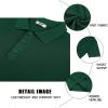 imageCOOFANDY Mens Slim Fit Knit Polo Shirts Business Lightweight Polo Sweater Casual Summer Ribbed Textured Collared T ShirtGreen