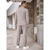 imageCOOFANDY Mens Tracksuit 2 Piece Quarter Zip Polo Athletic Sweatsuits Casual Running Jogging Sport Suit SetsGrey